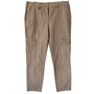 Tommy Bahama Womens Pants Size 10‎ Cargo Pockets Gemma Fit 100% Cotton Khaki